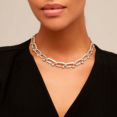 Купить Ожерелье UNUSUAL с серебром - Фото 4
