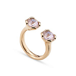 Кольцо Aura Pink с золотом