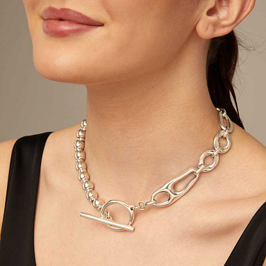 Купить Ожерелье Cheerful с серебром - Фото 4