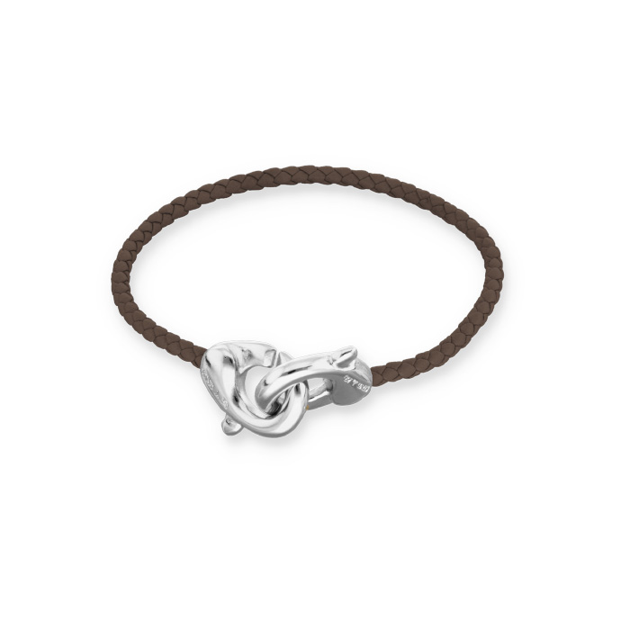 Купить Браслет Ser Inseparable, коричневый, с серебром - Фото 1