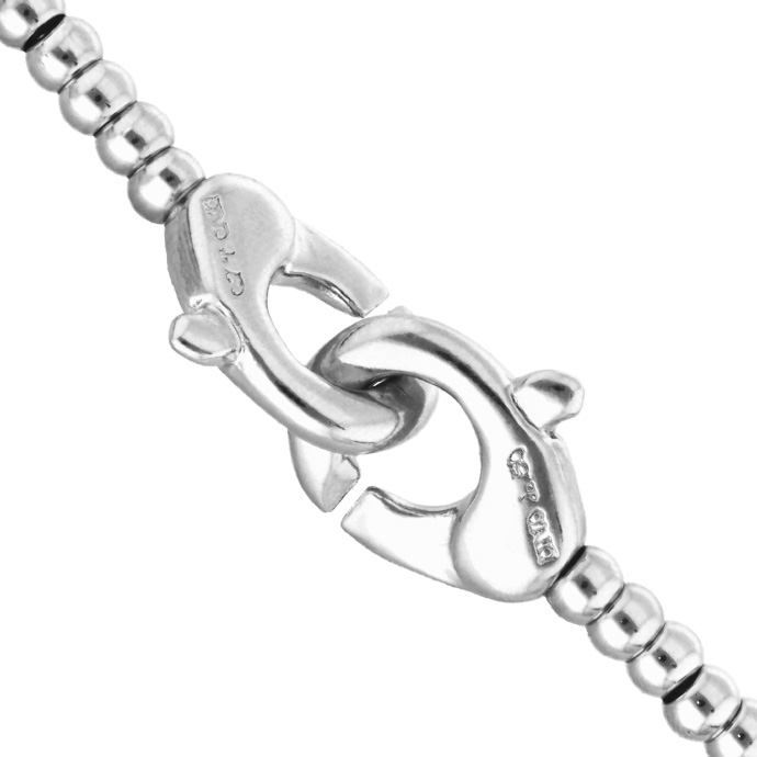 Купить Тонкий браслет карабин Ser Inseparable, с серебром - Фото 3