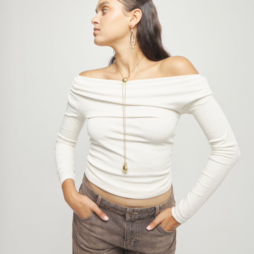 UNOde50 Ожерелье Баланс Gravity, с золотом, COL2055ORO0000U - фото 5