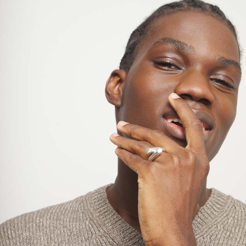 Купить Кольцо Ветвь ROOTS, с серебром - Фото 4