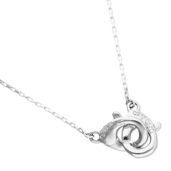 Купить Тонкое ожерелье карабин Ser Inseparable, с серебром - Фото 3