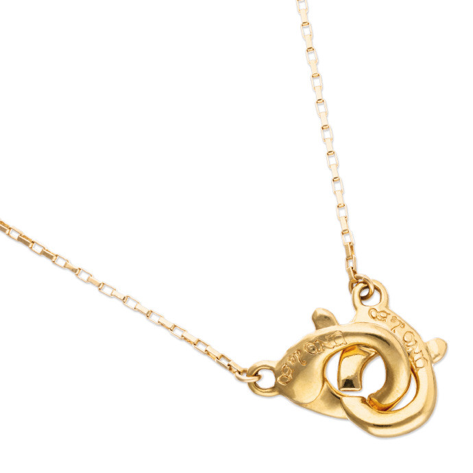 Купить Тонкое ожерелье карабин Ser Inseparable, с золотом - Фото 3