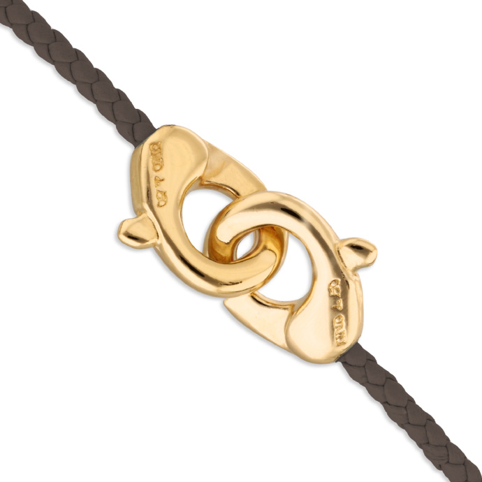 Купить Браслет Ser Inseparable, коричневый, с золотом - Фото 3