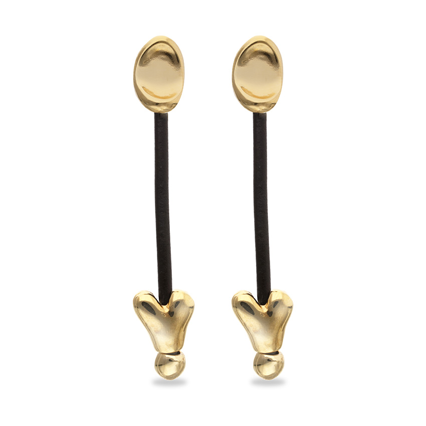 Купить Серьги Стрелы Купидона Beat, с золотом - Фото 2