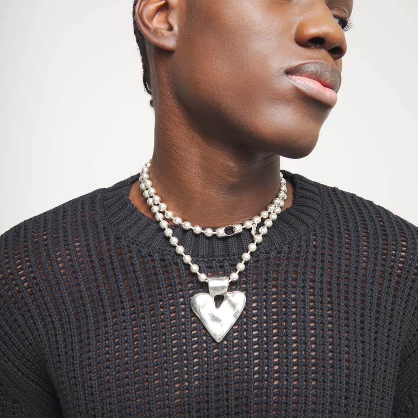 Купить Ожерелье Сердце Beat, с серебром - Фото 5