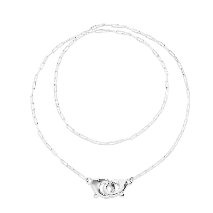Купить Двойное ожерелье карабин Ser Inseparable, с серебром - Фото 1