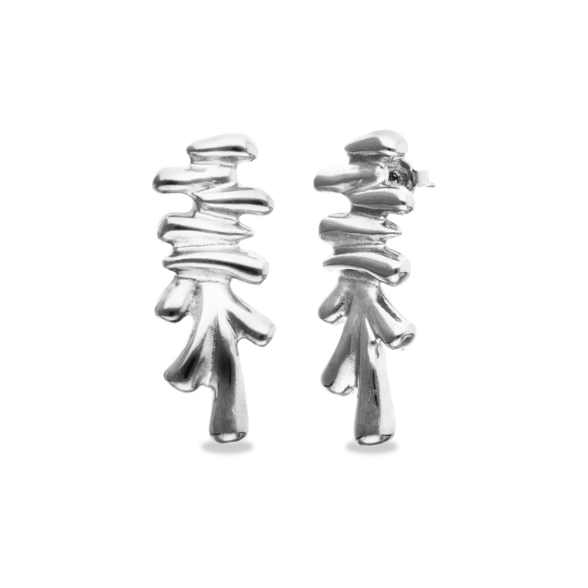 Купить Серьги Лоза ROOTS, с серебром - Фото 1