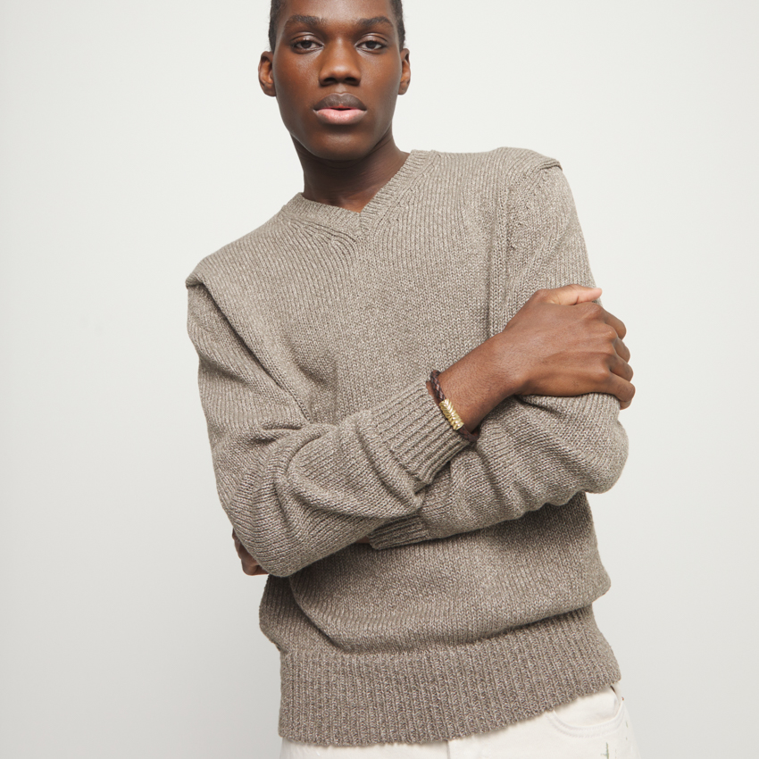 Купить Кожаный браслет Сплетение ROOTS, с золотом - Фото 5