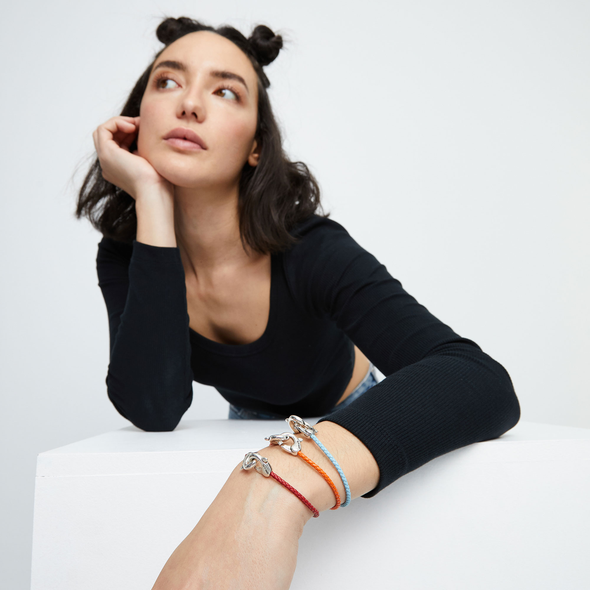 Купить Браслет Ser Inseparable, красный, с серебром - Фото 4