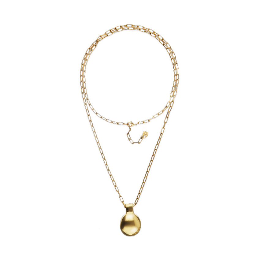 UNOde50 Колье Точка притяжения Gravity, с золотом, COL2050ORO0000U - фото 1