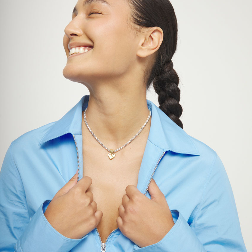 Купить Ожерелье Узы Beat, с серебром и золотом - Фото 4