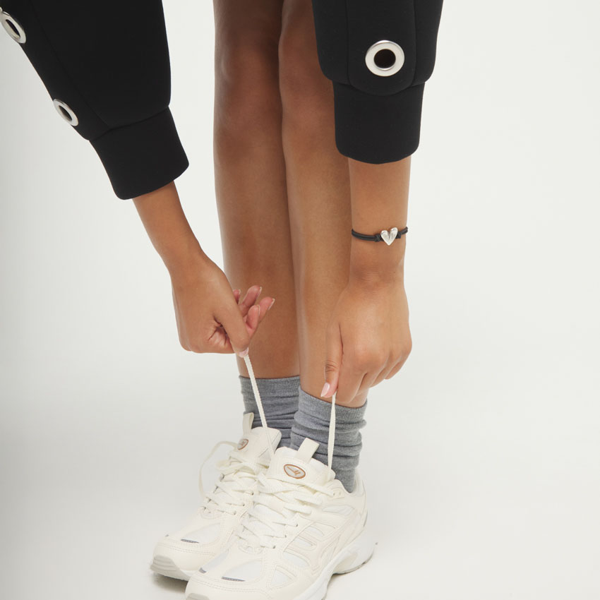 Купить Браслет Контакт Beat, с серебром и черным шнуром - Фото 3