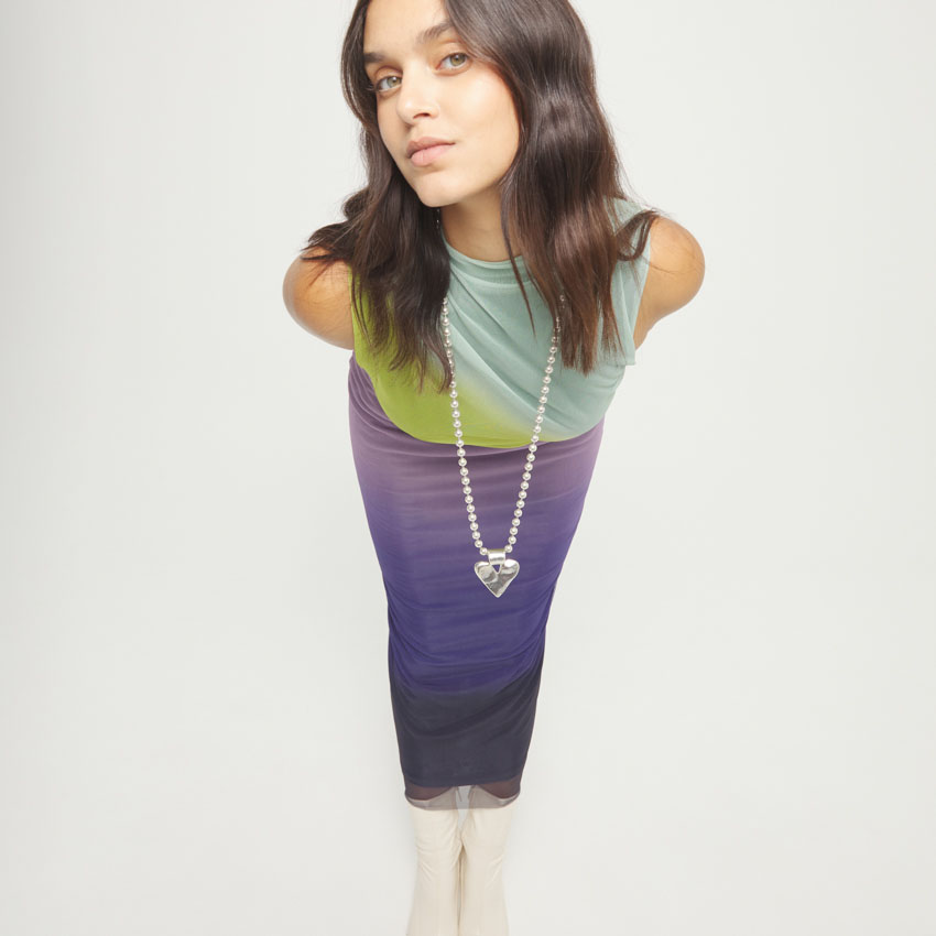 Купить Ожерелье Сердце Beat, с серебром - Фото 4