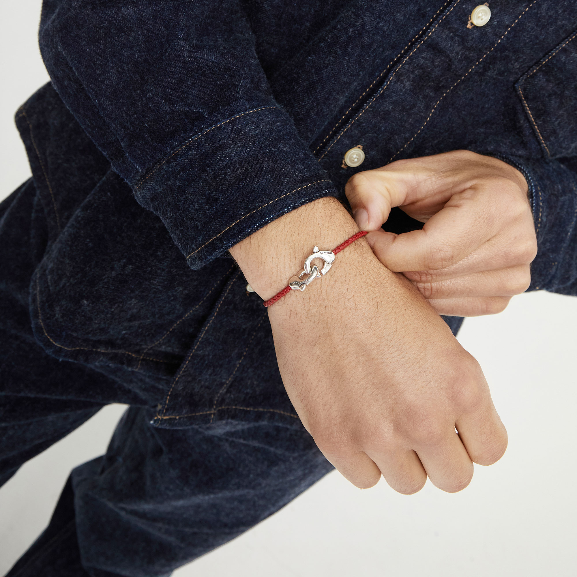 Купить Браслет Ser Inseparable, красный, с серебром - Фото 5