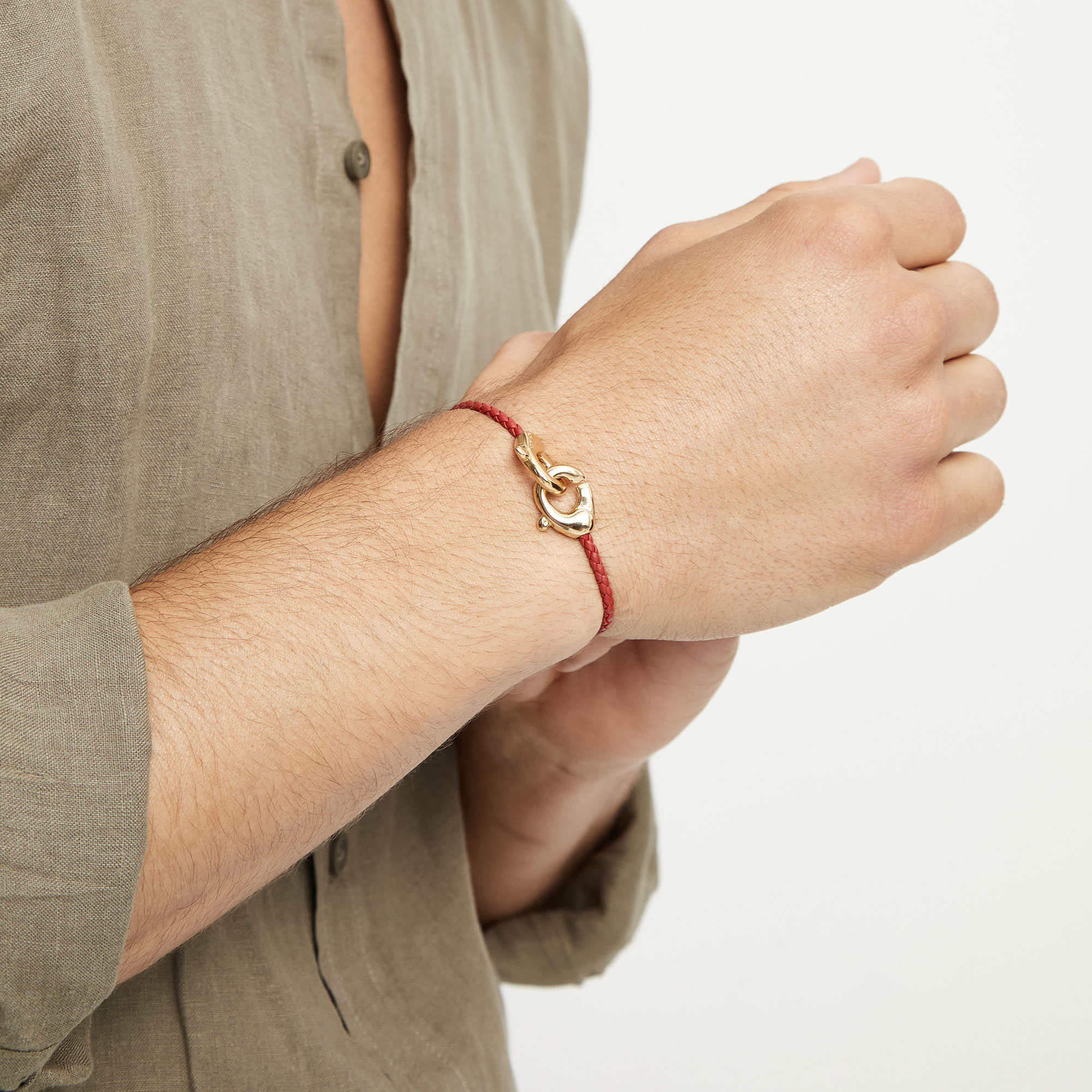 Купить Браслет Ser Inseparable, красный, с золотом - Фото 5