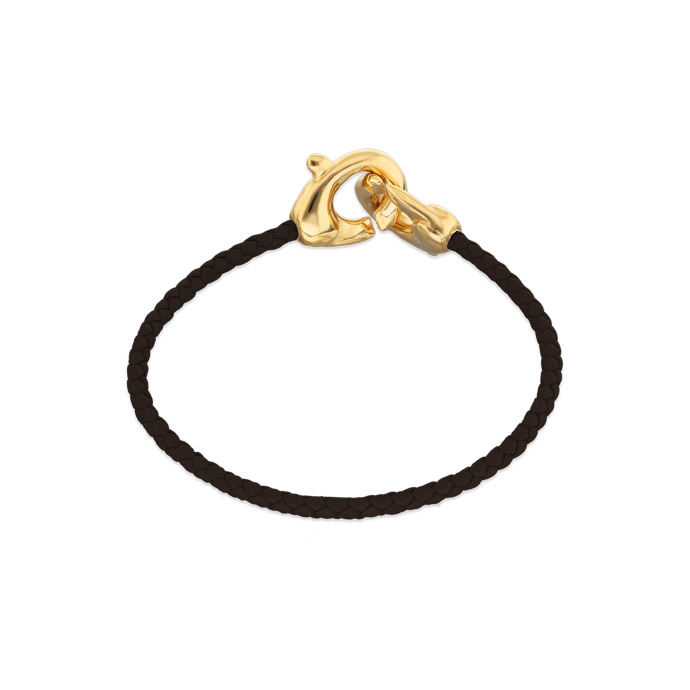 Купить Браслет Ser Inseparable, коричневый, с золотом - Фото 2