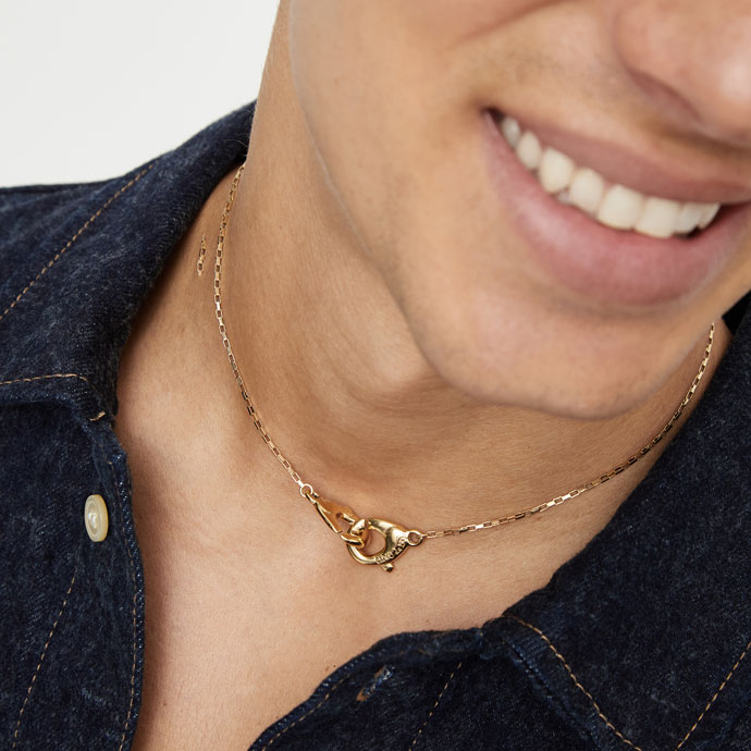 Купить Тонкое ожерелье карабин Ser Inseparable, с золотом - Фото 9