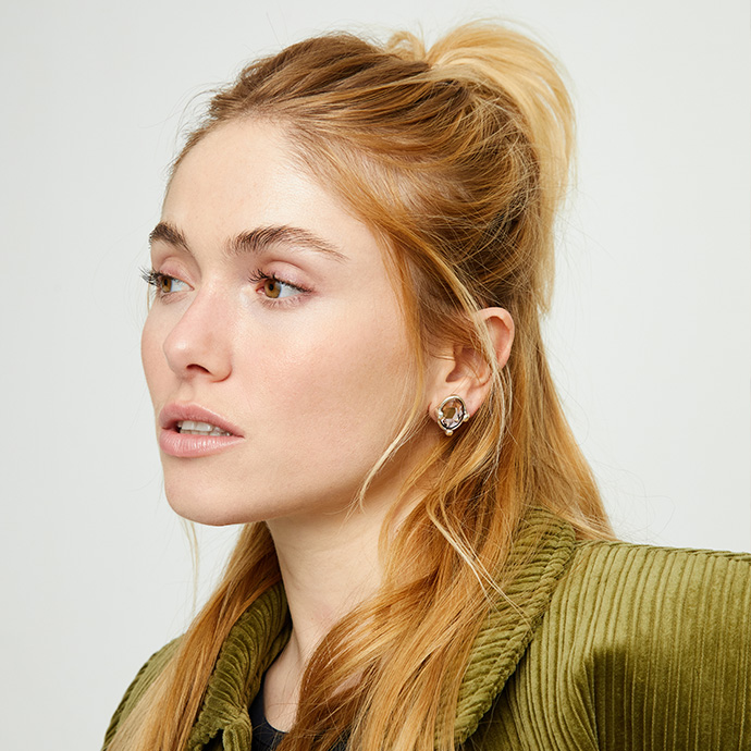 Купить Серьги Ser Deslumbrante с розовым кристаллом, с серебром - Фото 4