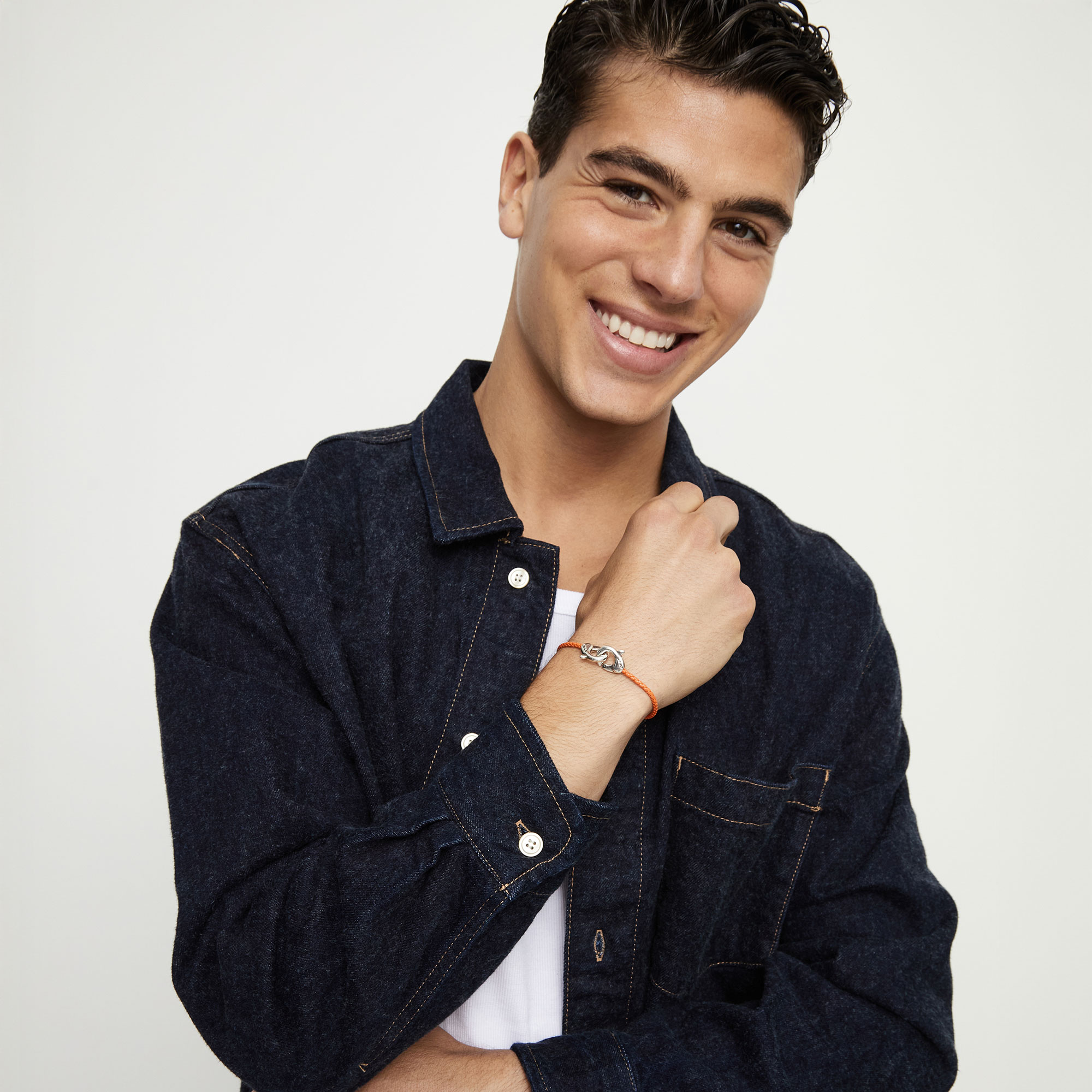 Купить Браслет Ser Inseparable, оранжевый, с серебром - Фото 4