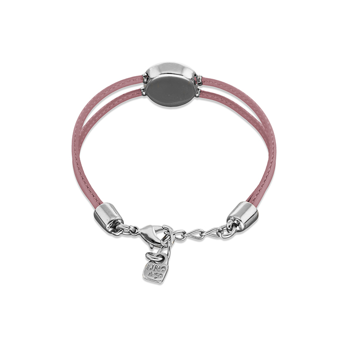 Купить Кожаный браслет глаз Ser Intuitiva с сиреневым кристаллом, с серебром - Фото 2