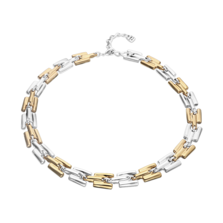 Купить Ожерелье Звенья ROOTS, с серебром и золотом - Фото 3