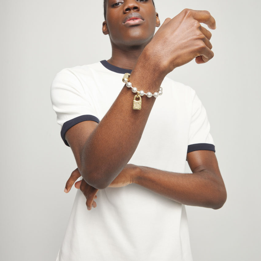 Купить Браслет биколор Beat, с серебром и золотом - Фото 3