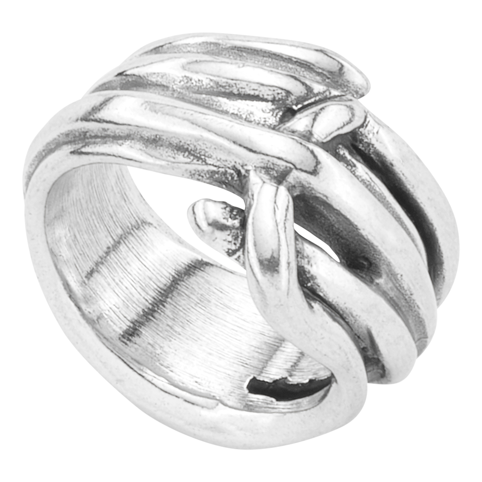 Купить Кольцо Braided с серебром - Фото 5