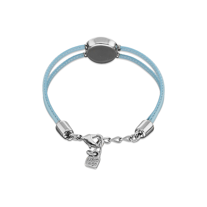 Купить Кожаный браслет глаз Ser Intuitiva с бирюзовым кристаллом, с серебром - Фото 2