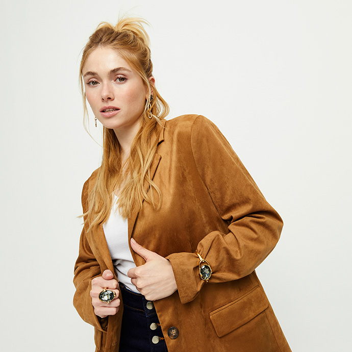 Купить Жесткий браслет Ser Deslumbrante с серым кристаллом, с золотом - Фото 5