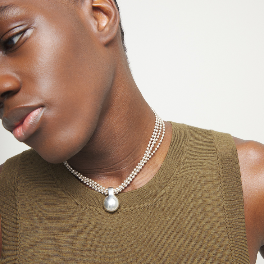 UNOde50 Колье Мотивы Gravity, с серебром, COL2051MTL0000U - фото 5