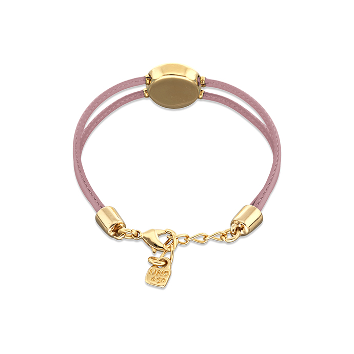 Купить Кожаный браслет глаз Ser Intuitiva с сиреневым кристаллом, с золотом - Фото 2