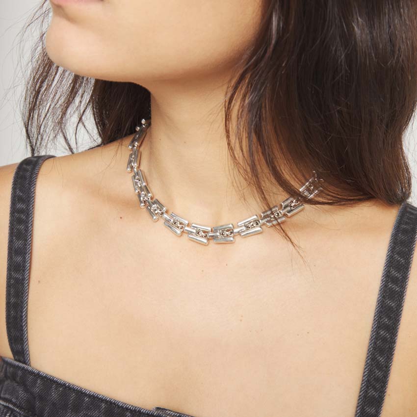 Купить Ожерелье Звенья ROOTS, с серебром - Фото 4