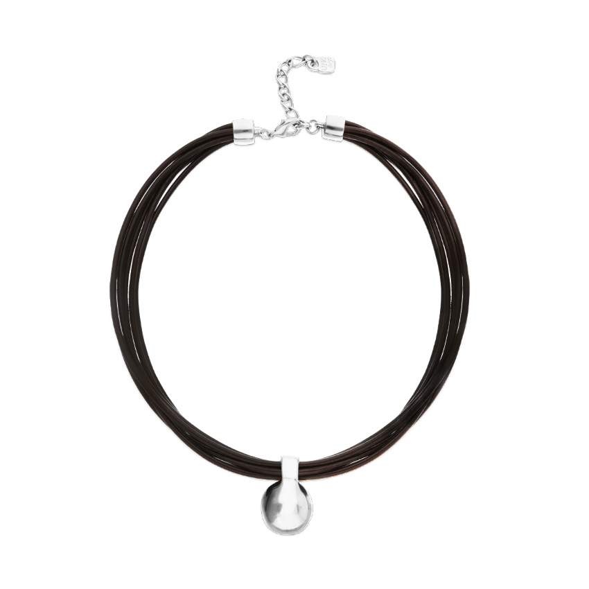 UNOde50 Колье Пути Gravity, с серебром, COL2046MARMTL0U - фото 1