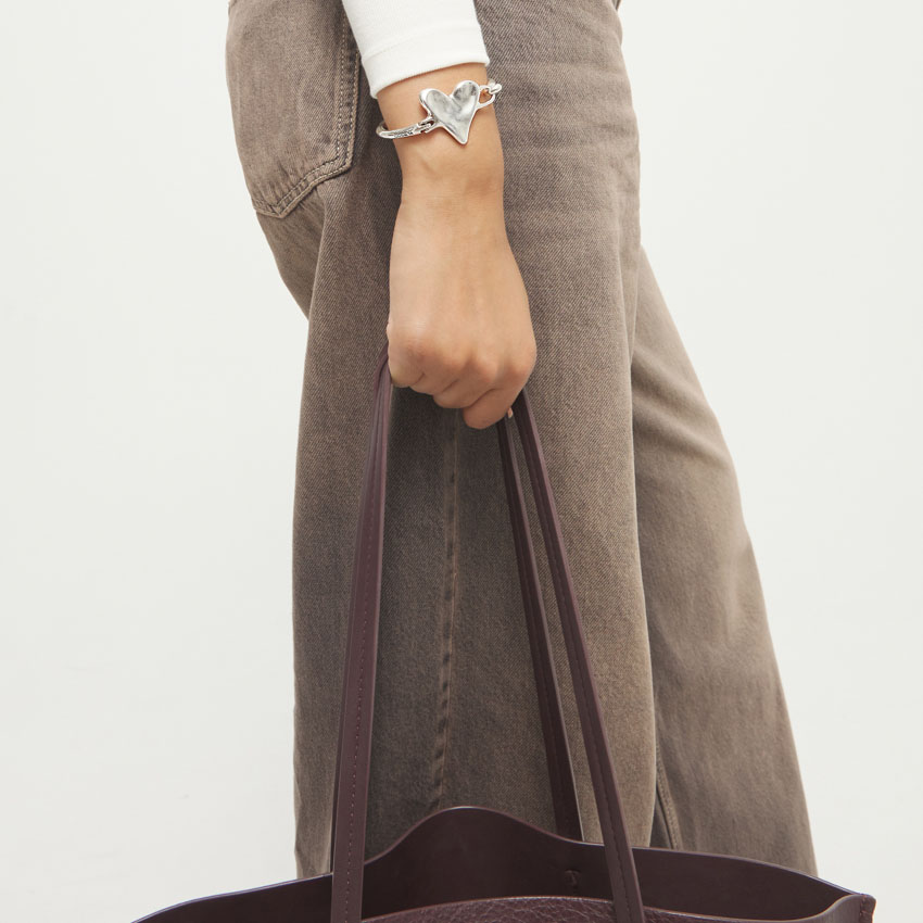 Купить Жесткий браслет Притяжение Beat, с серебром - Фото 5