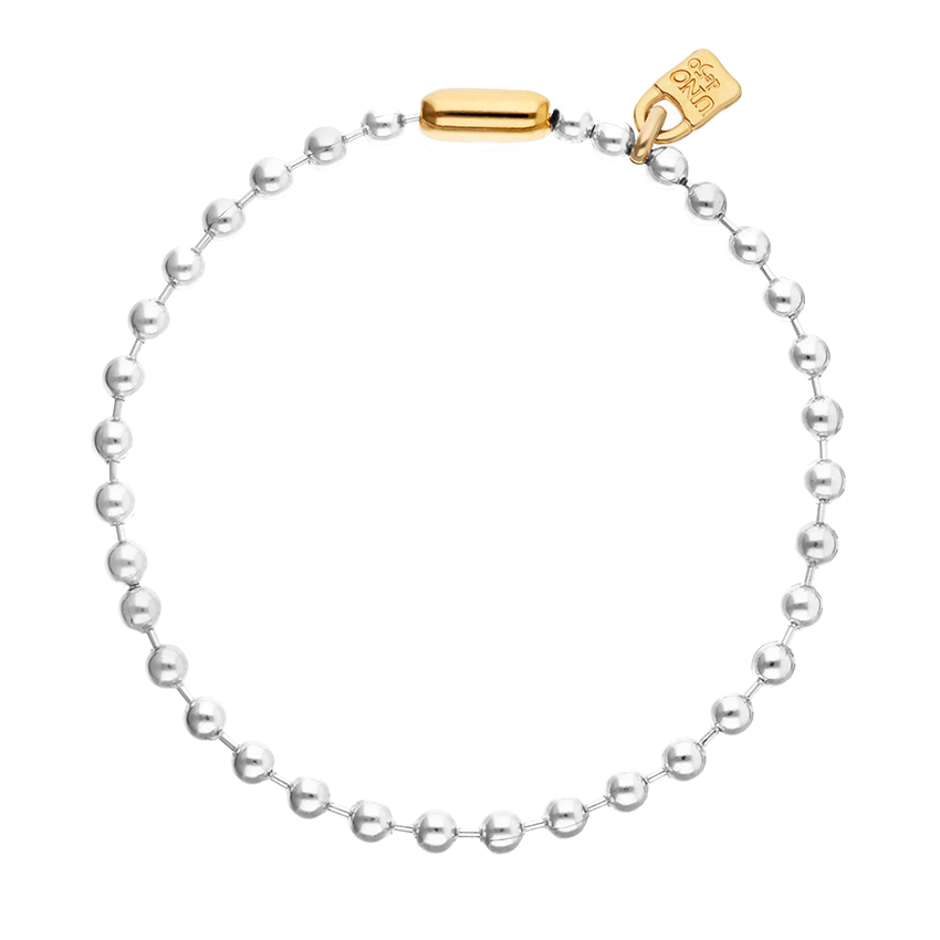 Купить Биколорное ожерелье Beat, с золотом и серебром - Фото 1