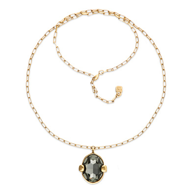 Купить Ожерелье Ser Deslumbrante с серым кристаллом, с золотом - Фото 6