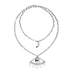 Ожерелье глаз Ser Intuitiva, с серебром