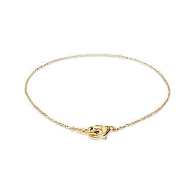 Купить Тонкое ожерелье карабин Ser Inseparable, с золотом - Фото 8