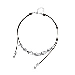 UNOde50 Колье Альма, с серебром и кожей, COL2103MARMTL0U