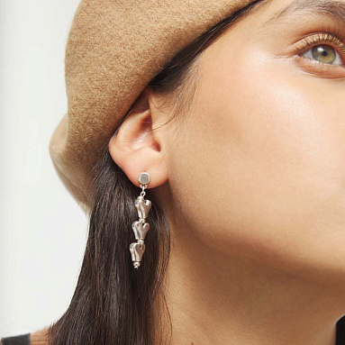 Купить Серьги Слезы любви Beat, с серебром - Фото 8