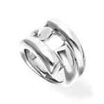 Кольцо Ветвь тройная ROOTS, с серебром