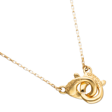 Купить Тонкое ожерелье карабин Ser Inseparable, с золотом - Фото 9