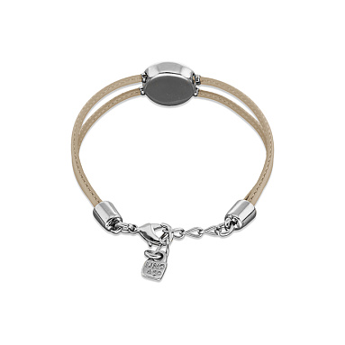 Купить Кожаный браслет глаз Ser Intuitiva с кремовым кристаллом, с серебром - Фото 7