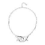 Крупный чокер карабин Ser Inseparable, с серебром