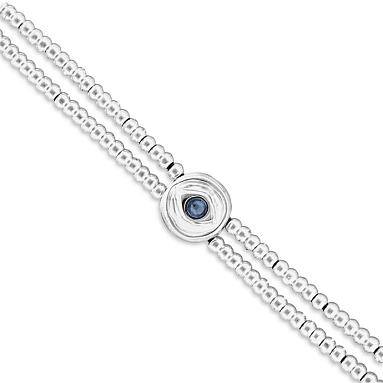 Купить Браслет глаз Ser Intuitiva с голубым кристаллом, с серебром - Фото 6