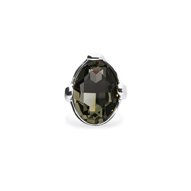 Купить Кольцо Ser Deslumbrante с круглым серым кристаллом, с серебром - Фото 6