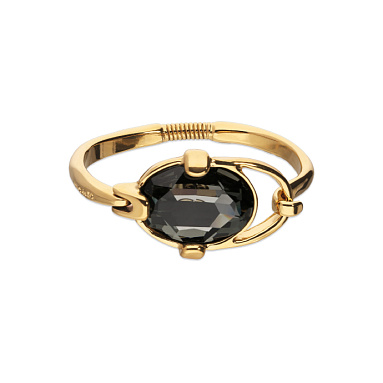 Купить Жесткий браслет Ser Deslumbrante с серым кристаллом, с золотом - Фото 6